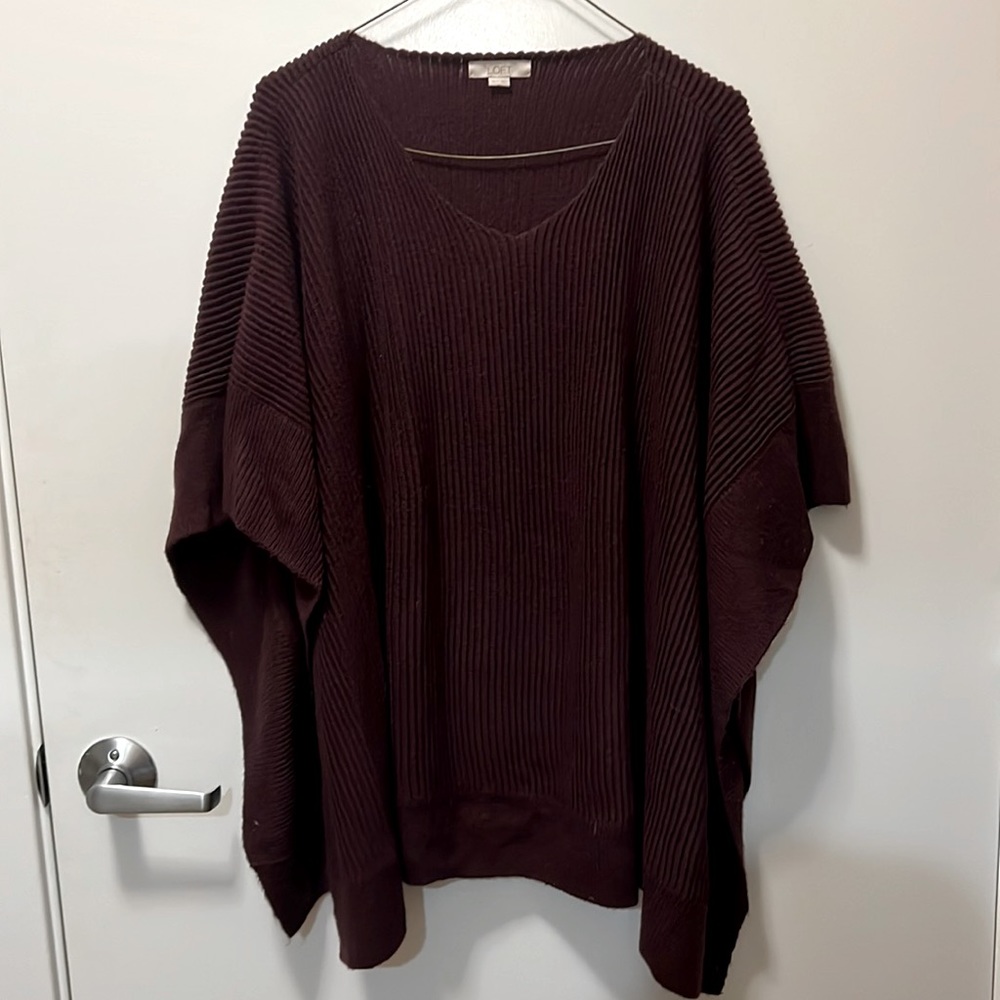 NWOT Knit Poncho